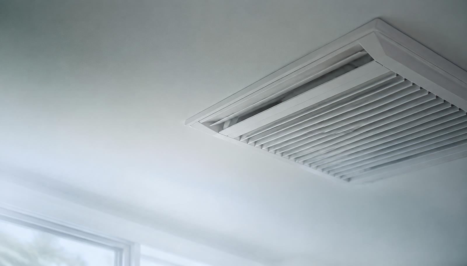 Ceiling air vent in a modern interior